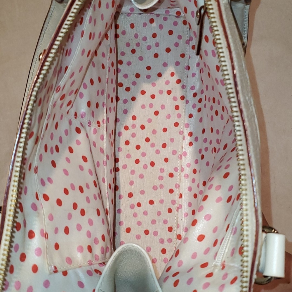 KATE SPADE CREAM LEATHER SHOULDER BAG - Picture 7 of 8